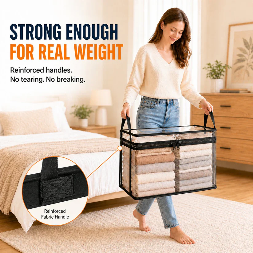 🎁 250th Anniversary Special Day Sale 49% OFF📦Large Heavy-Duty Thick Plastic Clear Storage