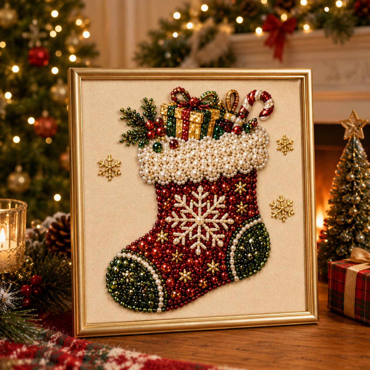 🧘Relaxing & Beginner-Friendly - 🎨💎DIY Christmas Pearl Diamond Painting Art Kit🔥Buy 2 Free Shipping