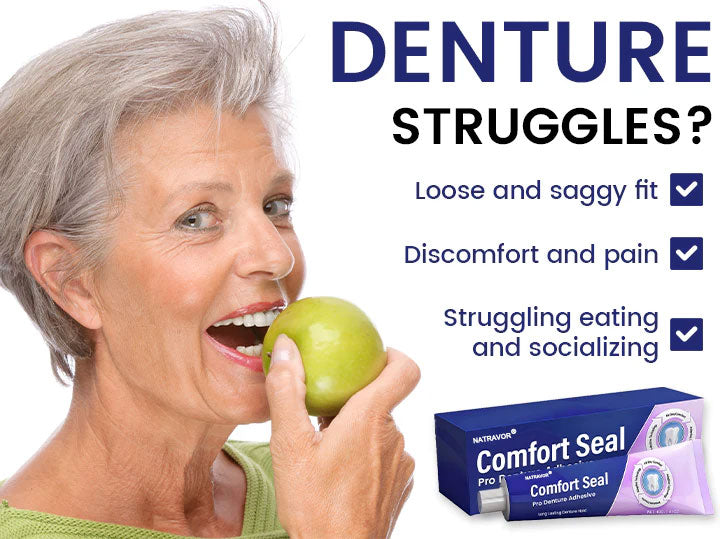 🔥 LIMITED SPECIAL OFFER 🔥NATRAVOR® Comfort Seal Pro Denture Adhesive🦷💜FDA Certified (Clinically Proven 96-   Hour Lock Hold for   Secure, Comfortable &   Zinc-Free Denture Fit)