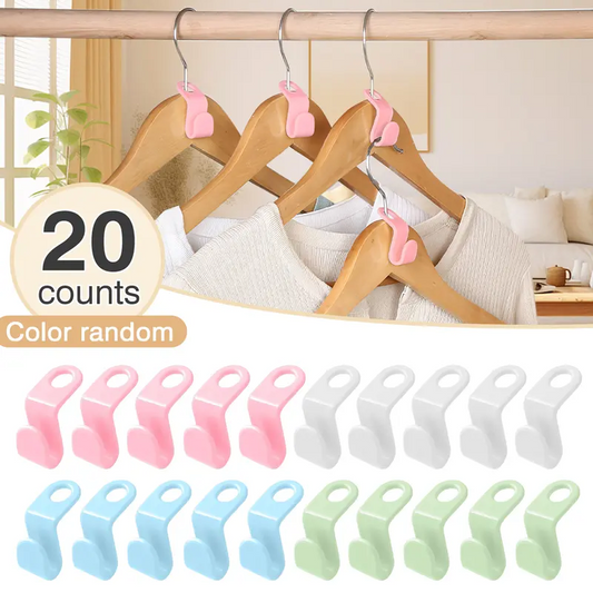 ✨Day Sale 50% OFF✨Space Saving Hangers Connector Hooks 20 Counts(Triple Your Closet Space)