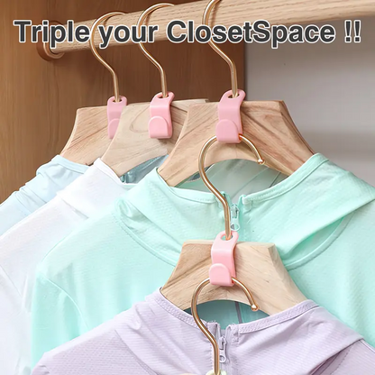 ✨Day Sale 50% OFF✨Space Saving Hangers Connector Hooks 20 Counts(Triple Your Closet Space)