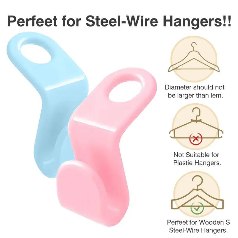 ✨Day Sale 50% OFF✨Space Saving Hangers Connector Hooks 20 Counts(Triple Your Closet Space)