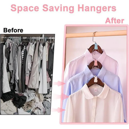 ✨Day Sale 50% OFF✨Space Saving Hangers Connector Hooks 20 Counts(Triple Your Closet Space)