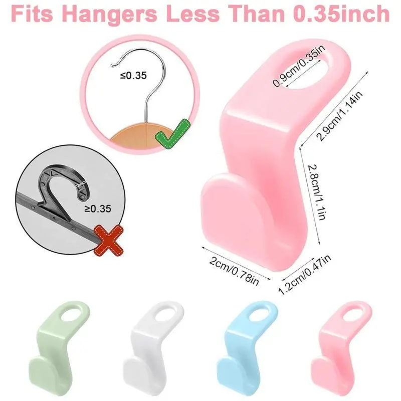 ✨Day Sale 50% OFF✨Space Saving Hangers Connector Hooks 20 Counts(Triple Your Closet Space)