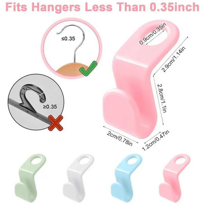 ✨Day Sale 50% OFF✨Space Saving Hangers Connector Hooks 20 Counts(Triple Your Closet Space)