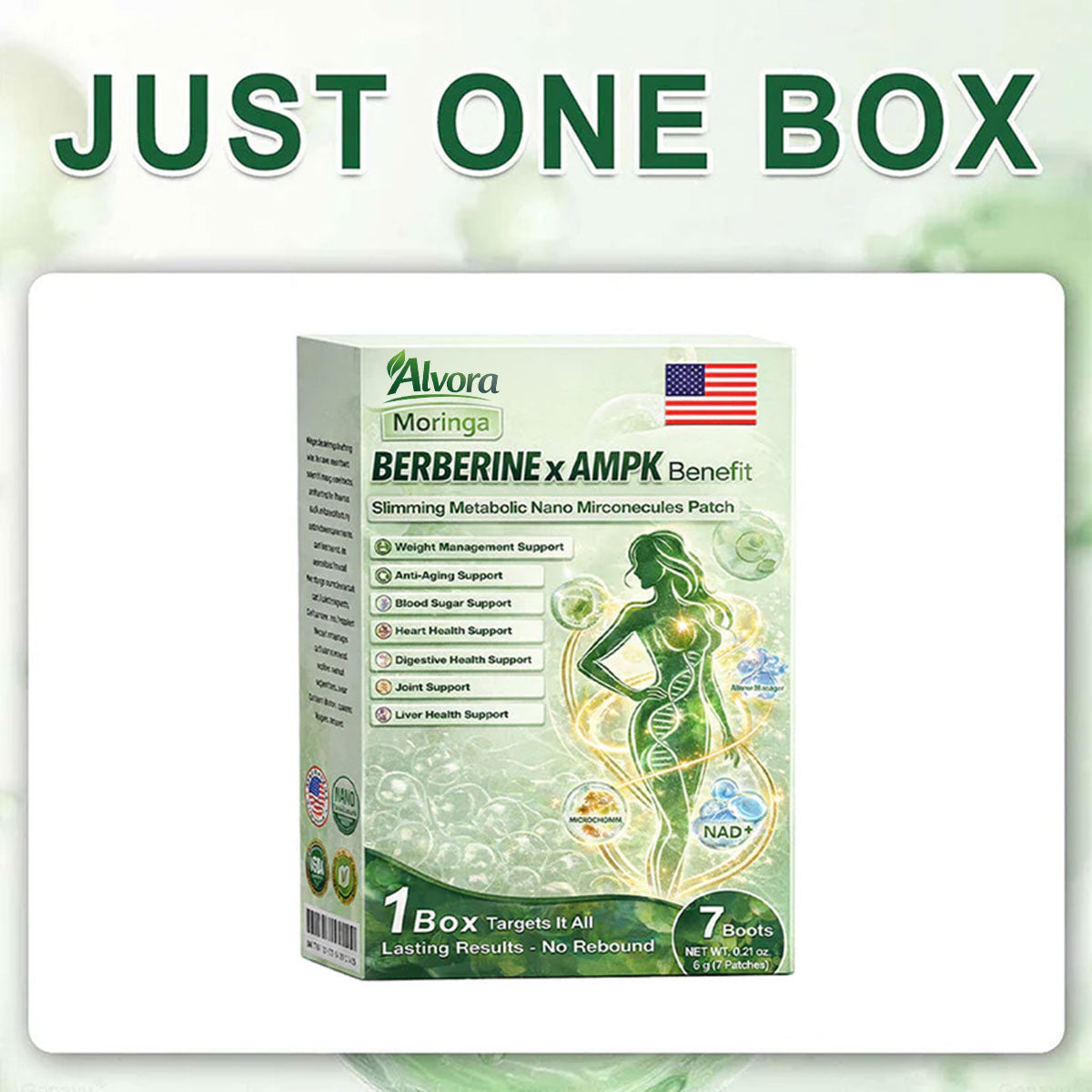 🔥Vilnexa™ Moringa × AMPK 8-Benefit Slimming & Metabolic Nano Microneedle Patch 🇺🇸  Just once a day · Visible changes in 7 days