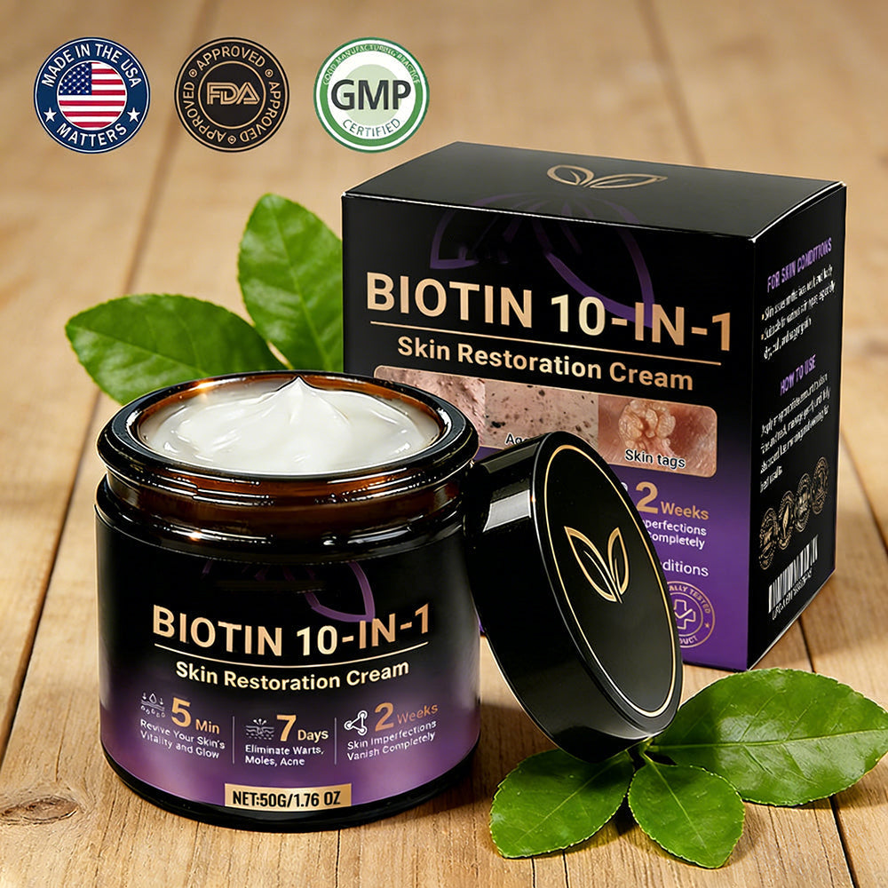 👨‍⚕️✨Made and Shipped from USA ✨Biotin 10-in-1 Skin Restoration Cream