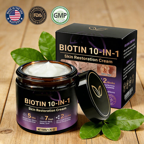 👨‍⚕️✨Made and Shipped from USA ✨Biotin 10-in-1 Skin Restoration Cream