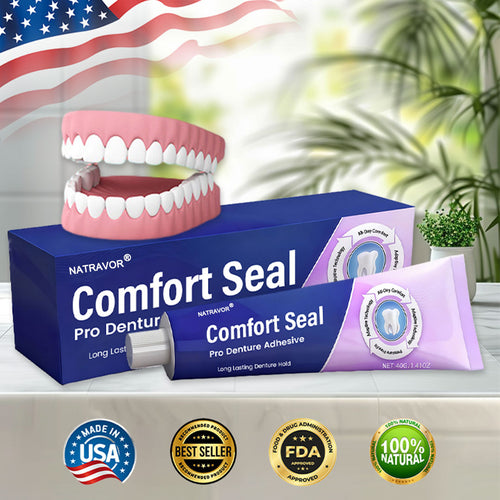 🔥 LIMITED SPECIAL OFFER 🔥NATRAVOR® Comfort Seal Pro Denture Adhesive🦷💜FDA Certified (Clinically Proven 96-   Hour Lock Hold for   Secure, Comfortable &   Zinc-Free Denture Fit)