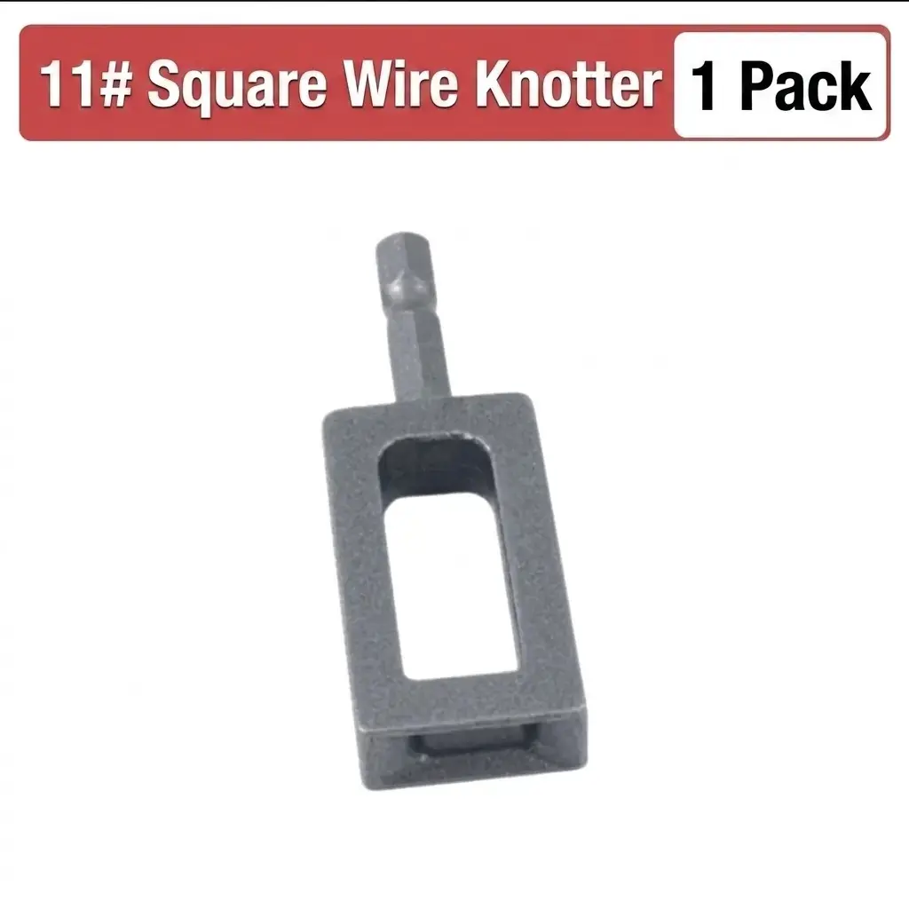 🔩 Heavy-Duty Wire Twister Tool for Drill ⚙️, High-Carbon Steel Rebar Tie Wire Twisting Bit, Fast Wire Tying Attachment for Construction 🏗️, Fencing 🚧, and Gardening 🌱-XLB