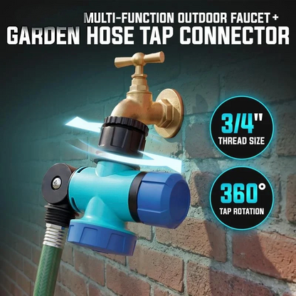360° Rotating Garden Hose Tap Connector
