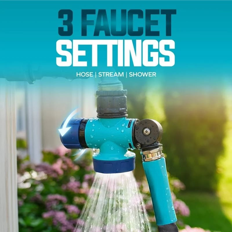 360° Rotating Garden Hose Tap Connector
