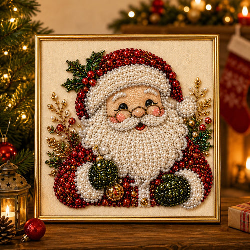 🧘Relaxing & Beginner-Friendly - 🎨💎DIY Christmas Pearl Diamond Painting Art Kit🔥Buy 2 Free Shipping