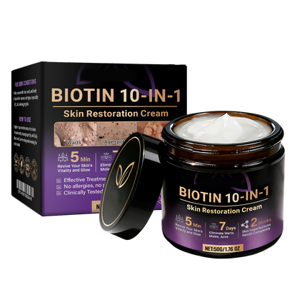 👨‍⚕️✨Made and Shipped from USA ✨Biotin 10-in-1 Skin Restoration Cream