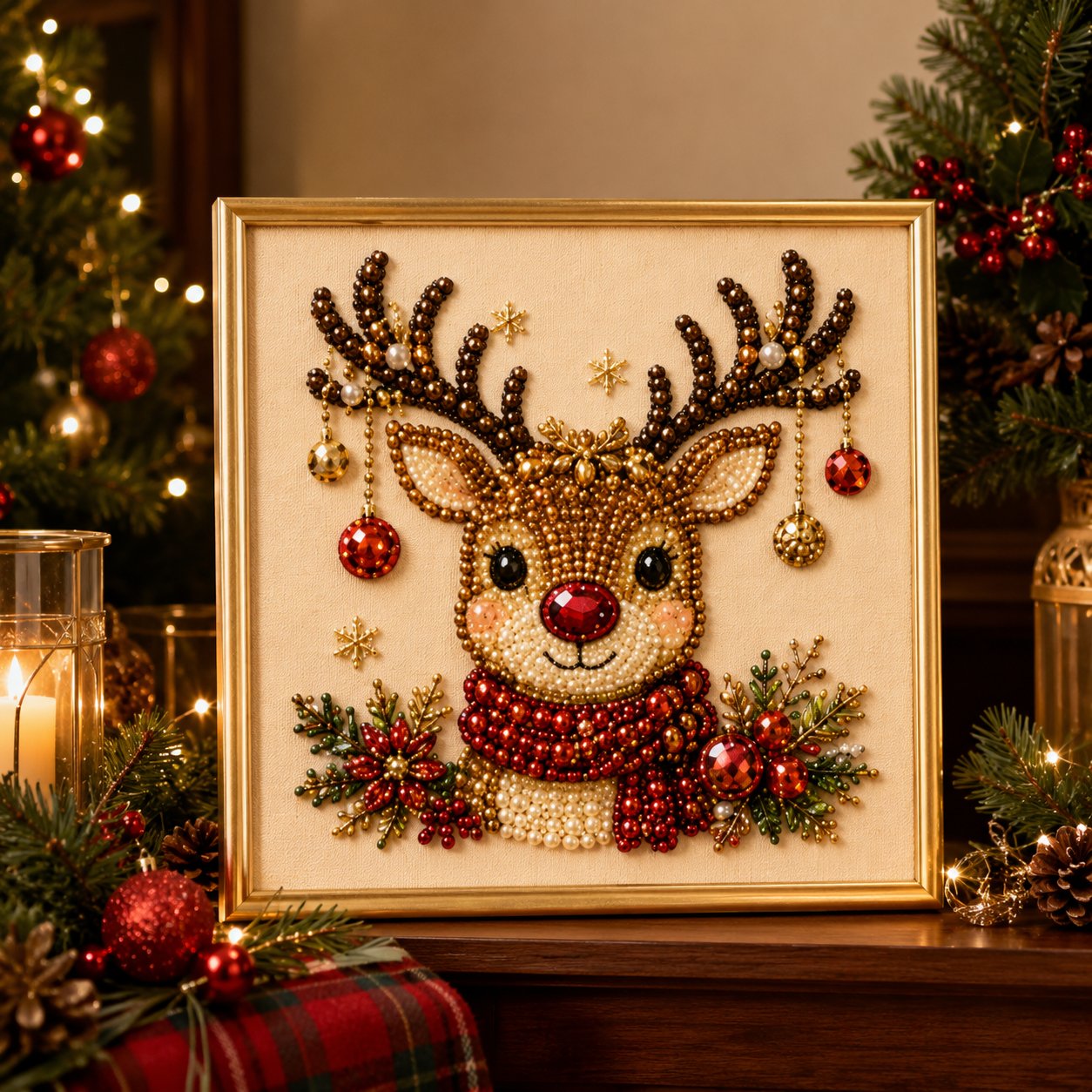 🧘Relaxing & Beginner-Friendly - 🎨💎DIY Christmas Pearl Diamond Painting Art Kit🔥Buy 2 Free Shipping