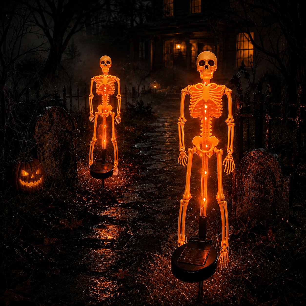 💥LAST DAY 50% OFF🔥💀 Solar Skeleton Yard Stake