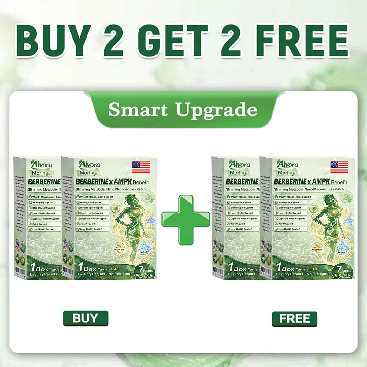 🔥Vilnexa™ Moringa × AMPK 8-Benefit Slimming & Metabolic Nano Microneedle Patch 🇺🇸  Just once a day · Visible changes in 7 days