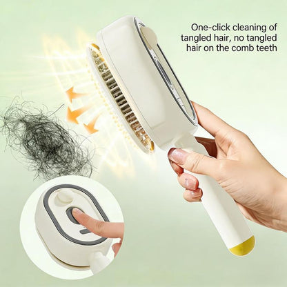 ✨ Electric Spray Air Cushion Massage Comb 🧹 Self-cleaning & Anti-tangle | 💧 Essential Oil Mist Hair Care ⚡ Anti-static Volumizing Aromatherapy Comb.
