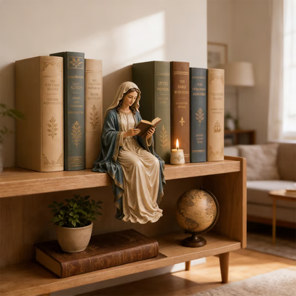 🎁Last Day 49% OFF-📚🕊️ Bring Divine Peace to Your Library. Virgin Mary Reading Figure
