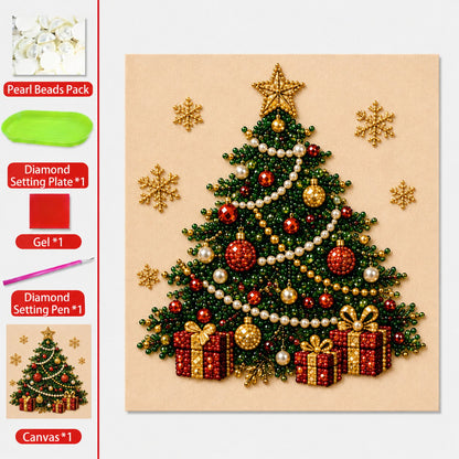 🧘Relaxing & Beginner-Friendly - 🎨💎DIY Christmas Pearl Diamond Painting Art Kit🔥Buy 2 Free Shipping