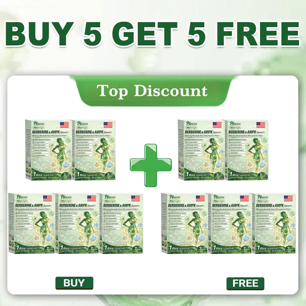 🔥Vilnexa™ Moringa × AMPK 8-Benefit Slimming & Metabolic Nano Microneedle Patch 🇺🇸  Just once a day · Visible changes in 7 days