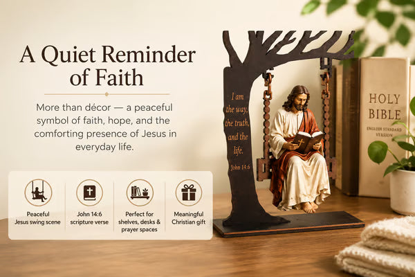 🔥Last Day 50% OFF - ✝️📚Christian Jesus Swing Ornament