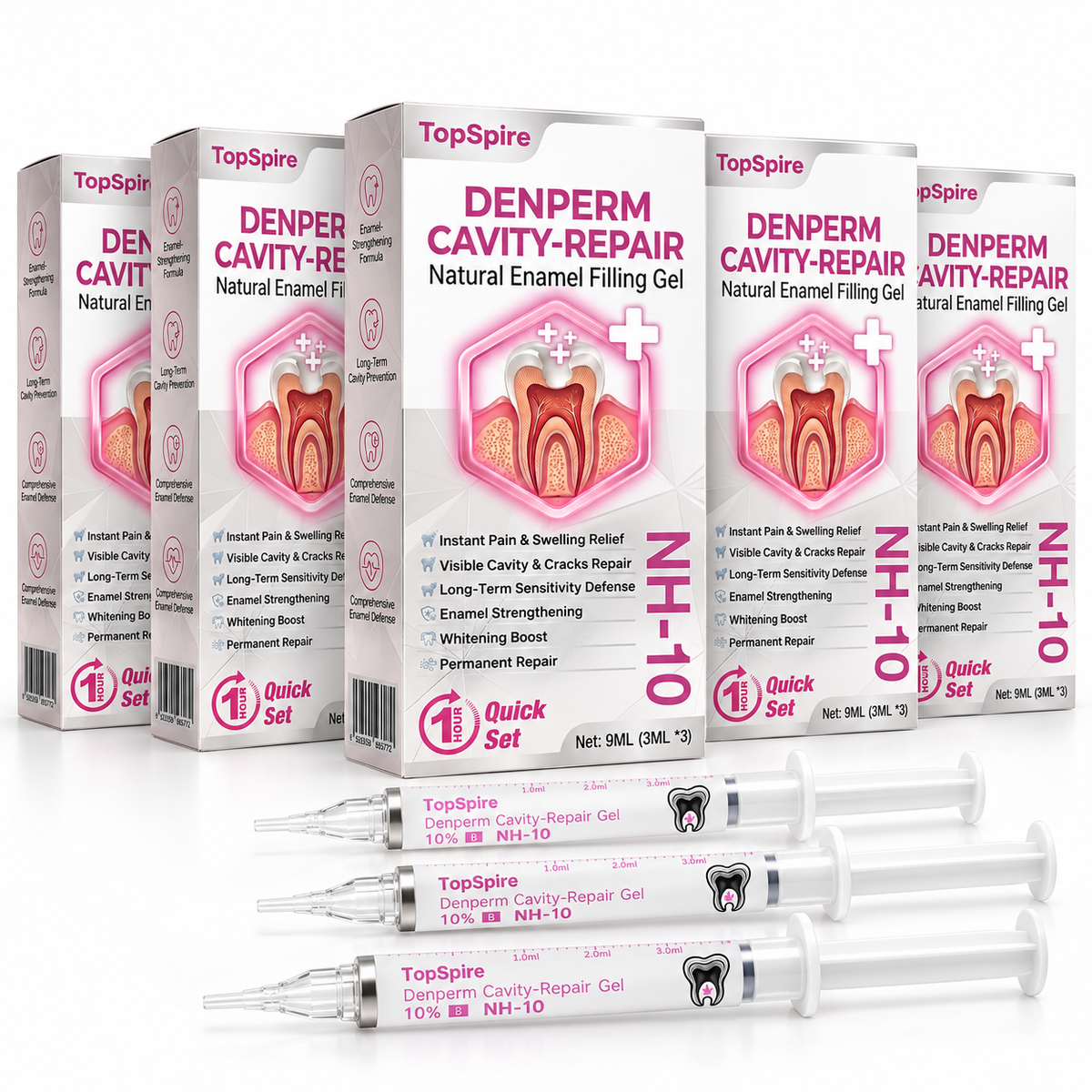 TopSpire® DenPerm Cavity-Repair Natural Enamel Filling Gel