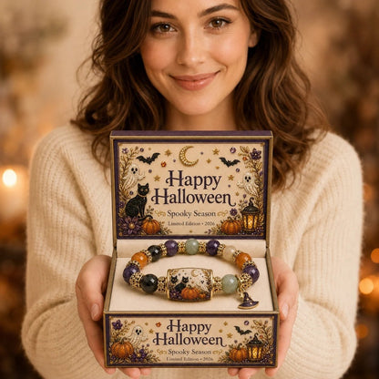 🎃🎃 Limited Edition Halloween Beaded Bracelet Set | Spooky Cute Gift Jewelry