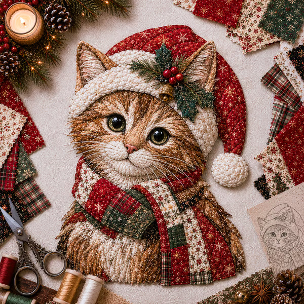 🎅Christmas Patchwork Fabric DIY Decor Kit