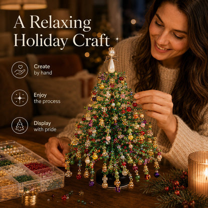 🔥Last Day 49% OFF✨ DIY Beaded Christmas Tree Kit🎅🎄