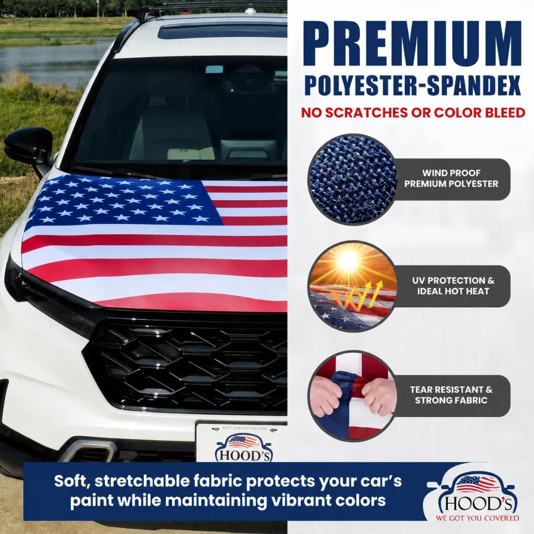 🎉4th Of July Flash Sale 65K+🔥American Car Hood Flag🦅【Buy 2 Free Shipping】
