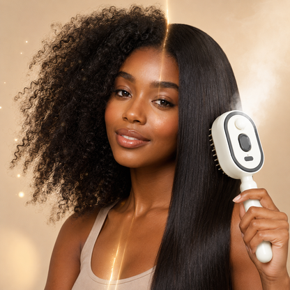✨ Electric Spray Air Cushion Massage Comb 🧹 Self-cleaning & Anti-tangle | 💧 Essential Oil Mist Hair Care ⚡ Anti-static Volumizing Aromatherapy Comb.