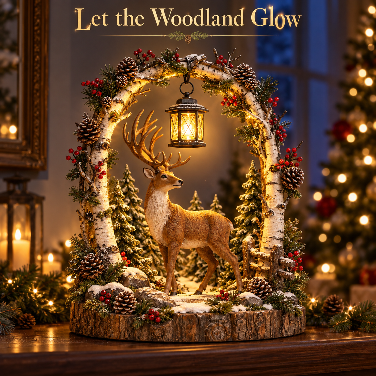 🔥Hot Sale 50% OFF !!  - 🎁Woodland Reindeer Lantern