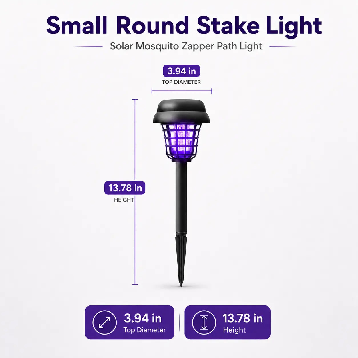 Small Round Stake Light