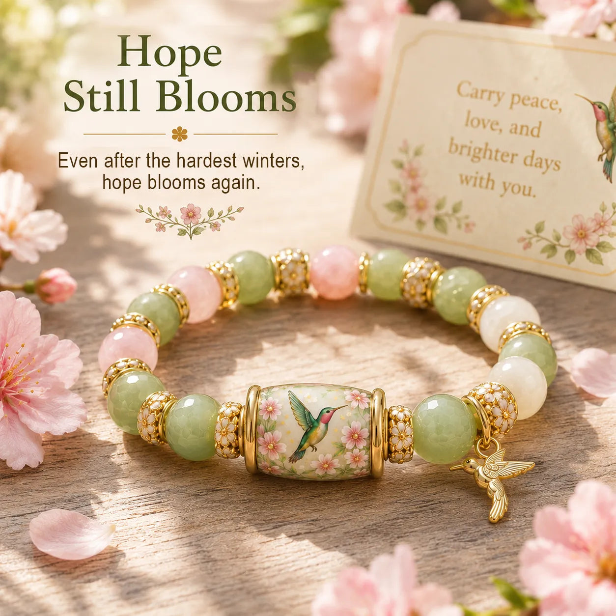 🌿 Love, Peace & Spring Blessings 💖 | 2026 Limited Edition Bracelet - Only 15 Left