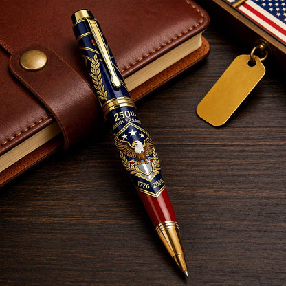 USA 250th Anniversary Notebook & Pen Set, 1776-2026 Patriotic Gift