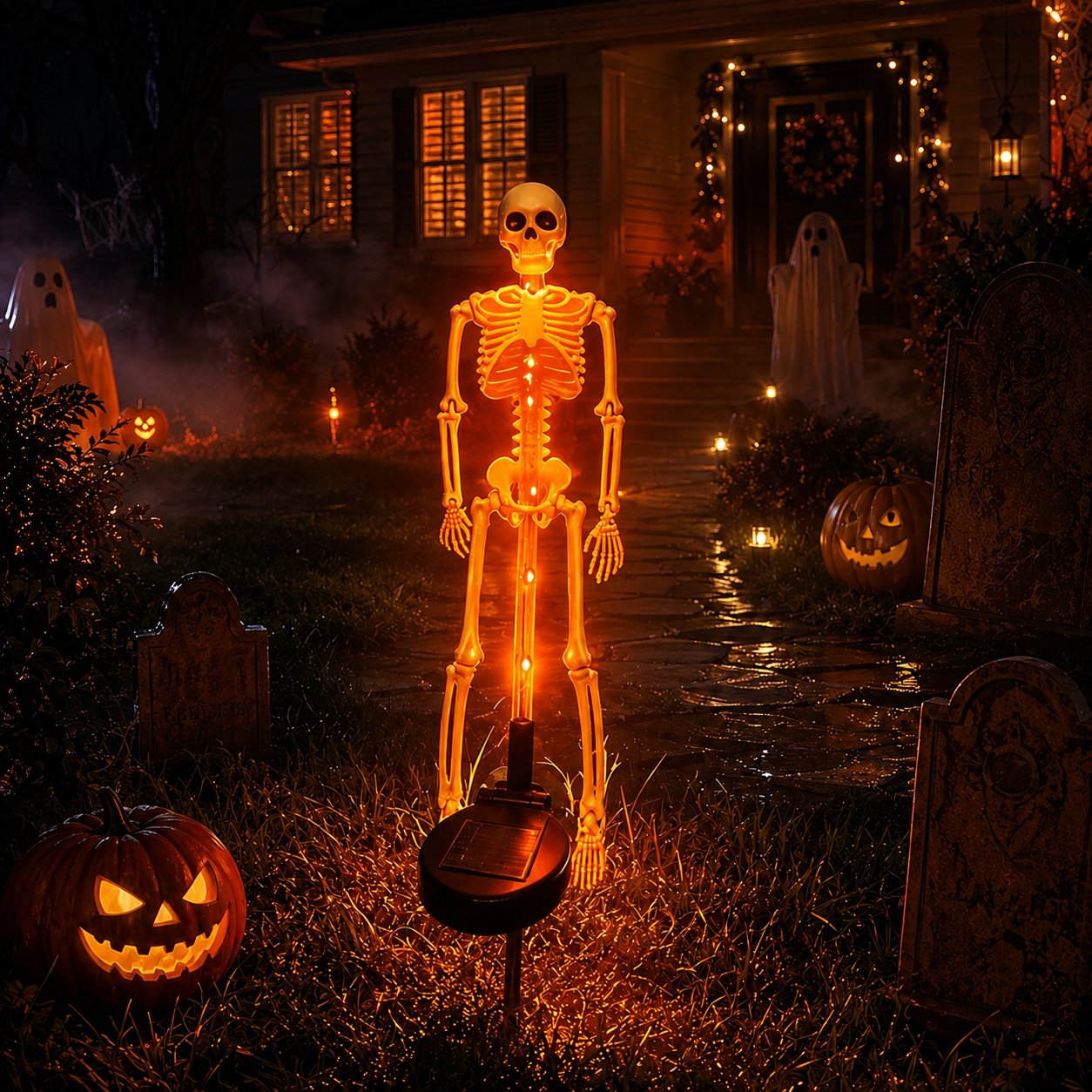 💥LAST DAY 50% OFF🔥💀 Solar Skeleton Yard Stake
