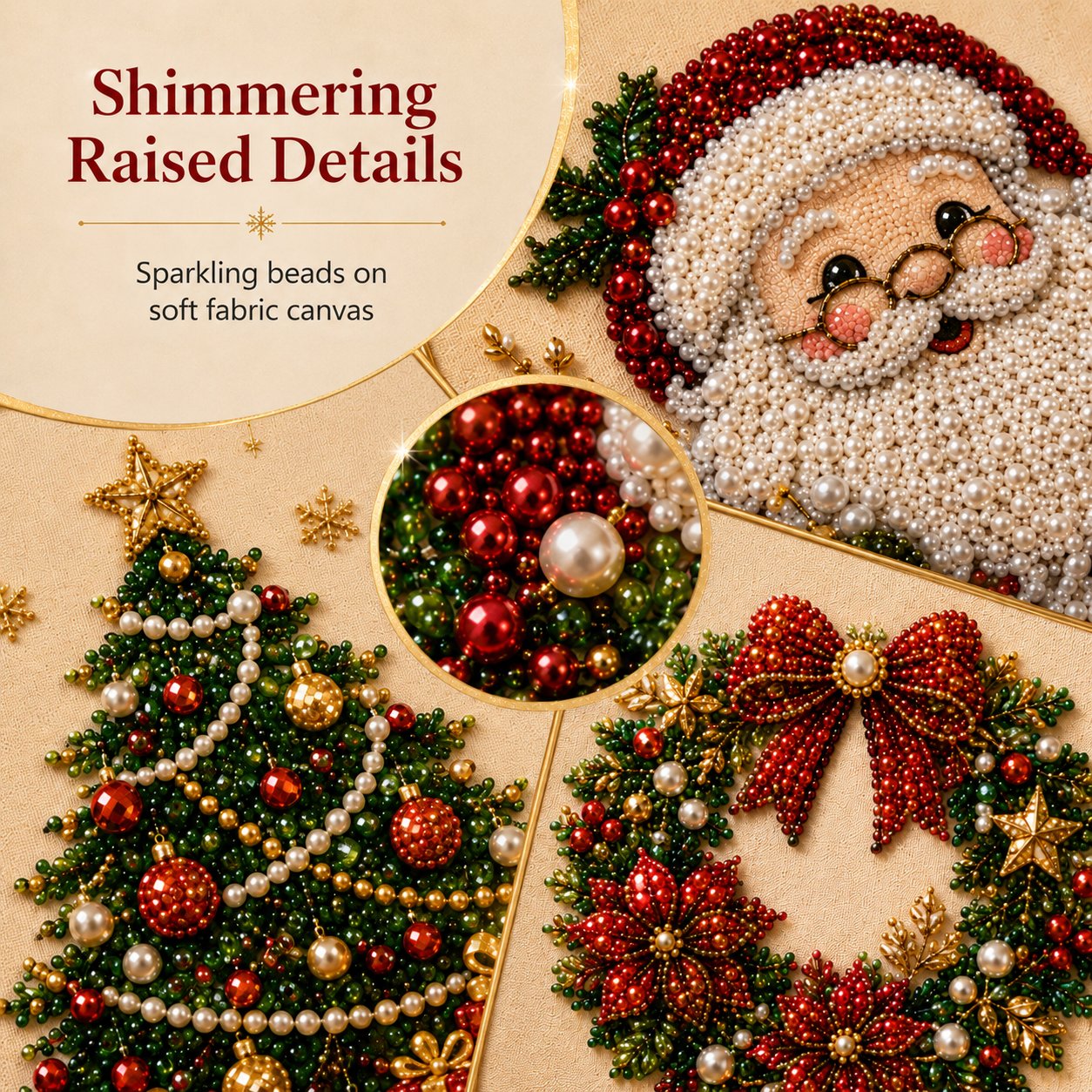 🧘Relaxing & Beginner-Friendly - 🎨💎DIY Christmas Pearl Diamond Painting Art Kit🔥Buy 2 Free Shipping