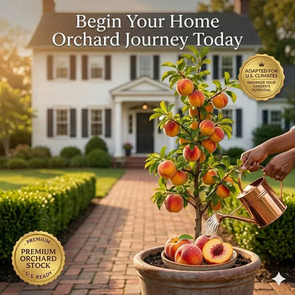 🍑 Peach Plant Kit | Sweet & Juicy Fruit for Your Home Orchard 🏡