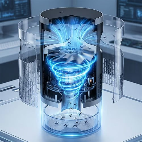 🦟✨Ultra-Quiet Bionic UV Suction Mosquito Trap
